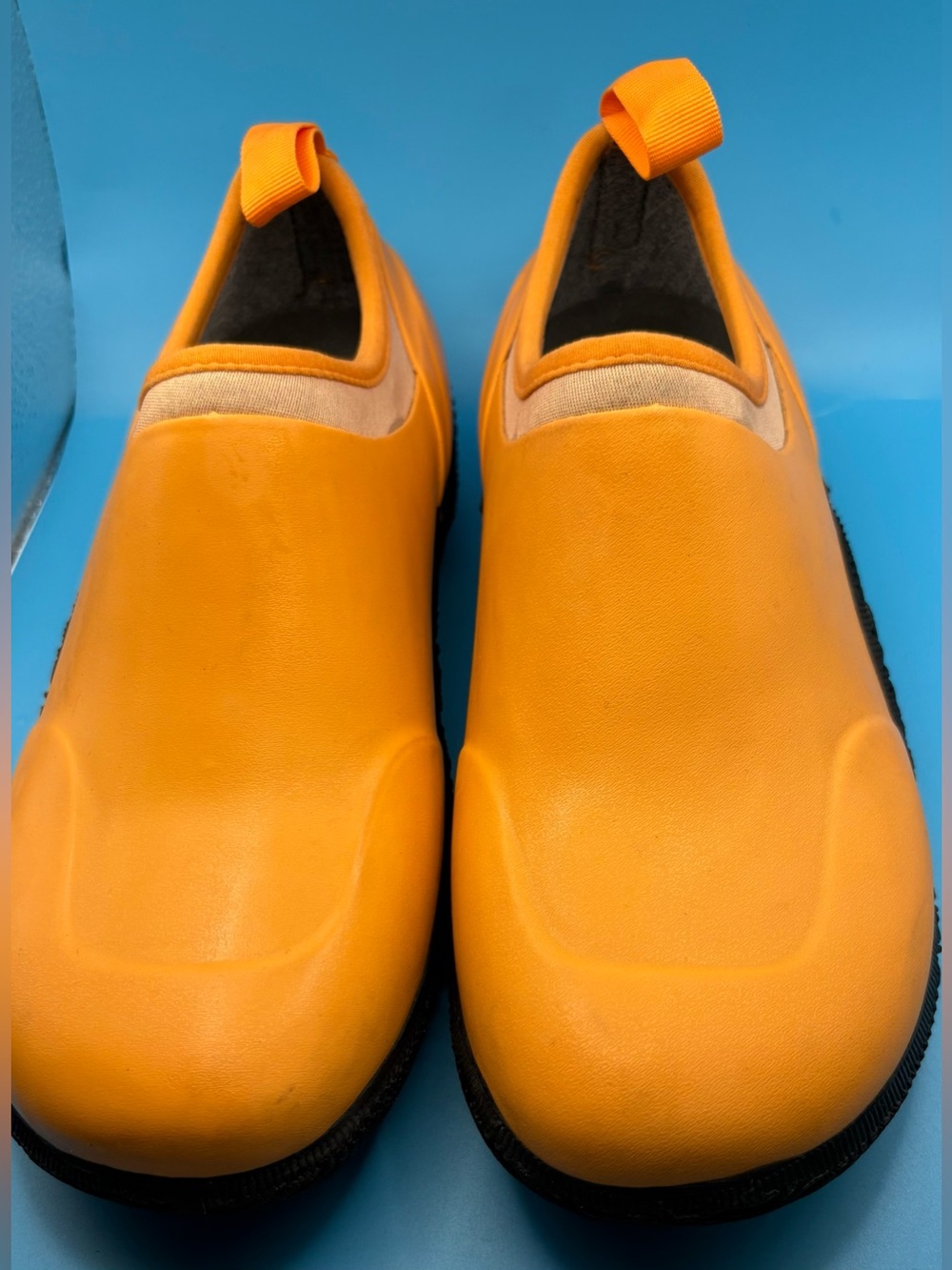 CNSBOR Slip-On Rubber Shoes in Bright Orange